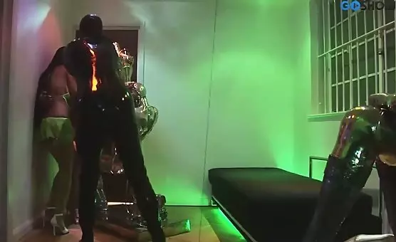 Horny Threesome with Latex Lovers