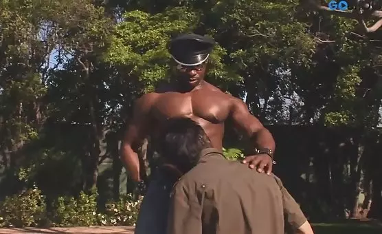 Interracial Poolside Submission